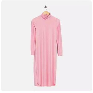 knee length dresses for ladies Self-Portrait - Pink Crochet Lace Midi Dress main image 0